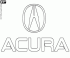 Эмблема Acura. Роскошный автомобиль марки Honda