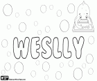 Weslly, имя неизвестного происхождения. Кажется чтобы быть вариант Wesley