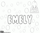 Emely, английское имя для девочки. Вариант Эмили