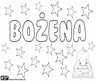 Bozena, Божена, славянское имя для девочки. Божена, польское имя. Божена, имя в чешский, словацкий и другие славянские языки