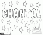 Chantal, Шанталь, женщины имя французского происхождения. Происходит от окситанского Канталь, его смысл камня. Также связанные с французским словом Chant, что означает песни