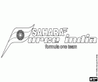 Логотип Sahara Force India Formula One Team, мотор го́нки команды Формулы-1