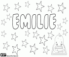 Emilie, женское имя на многих языках. Emilie, имя латинского происхождения, полученных от Aemilia