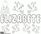Elizabete, вариант Elisabete, португальский имя. Elizabete, имя для девочки, популярных в Латвии. Elizabete, имя еврейского происхождения