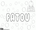 Fatou, Фату, вариант Fatoumata, Фатумата. Африканский женское имя, происходит от арабского названия Fatimah