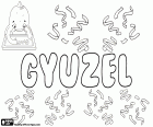Gyuzel, женское имя на разных языках. Gyuzel, вариант Giuzel и Guzel, Гузель