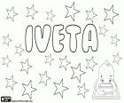 Iveta, Ивета, имя для девочки. Iveta, уменьшительное от Iva, вариант Иветта