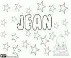 Jean, Жан, английское имя для девочки. Jean, вариант Джейн, женские формы в английском языке от Иоанн, John. Жан является также французский мужское имя