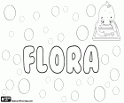 Flora, Флора, женское имя латинского происхождения. Flora, богиня цветов и весны из римской мифологии