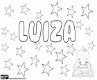 Luiza, Луиза, имя германского происхождения. Luiza, женственные формы Luiz, имена на Португальский