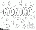 Monika, вариант среди других Моника, Monike, Monica, Monique и Monicka. Мonika, женское имя на немецком, венгерском, скандинавской и славянских языков