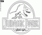 Оригинальный логотип в Английский Парк Юрского периода, Jurassic Park