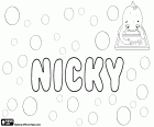 Nicky, Ники, имя используемое для девочки и мальчика. Nicky, уменьшительные имена как Николь и Николая. Nicky, вариант Nikki