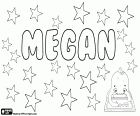 Megan, Меган, женское имя происходит от Маргарет. Megan, вариант Meaghan, Meg, Мэг и Meggie, Мэгги, и многие другие. Megan, очень популярное имя в английском и валлийском