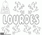 Lourdes, Лурдес, имя для девочки французского происхождения. Lourdes, имя которое приходит от нашей Леди Лурда