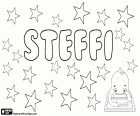 Steffi, Штеффи, вариант Steffie. Оба являются уменьшительно-ласкательные формы Стефани или Стефани, имена на немецком языке