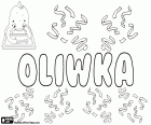 Oliwka, имя для девочки, уменьшительное Oliwia