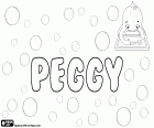 Peggy, Пегги, женское имя на английском языке, уменьшительное Маргарет