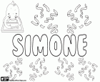 Simone, Симоне, имя для девочки на разных языках, вариант Simona, Симона. Simone, мужское имя на итальянском языке. Simone, название происходит от еврейского Sim'on