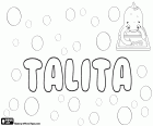 Talita, Талита, вариант Талифе, Thalita или Talytha. Talita, имя арамейский происхождения, что означает маленькая девочка