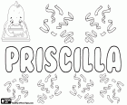 Priscilla, Присцилла, вариант Priscila, Priscille и Pryscylla. Priscilla, имя для девочки Латинской происхождения. Priscilla, библейское имя, характер нового завета