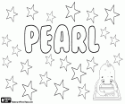 Pearl, имя на английском языке для девушки, которая означает жемчужина