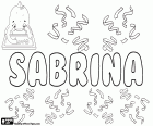 Sabrina, Сабрина, происходит от Habren, латинизированный форме валлийское название реки Северн. Sabrina, женское имя, используемые в нескольких языках