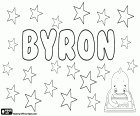 Byron, Байрон, мужское имя английского происхождения. Byron имеет также английский фамилия