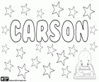 Carson, Карсон, имя английского и шотландского происхождения, главным образом используется в качестве мужского имени, но также используется для женщин. Carson, имя, которое приходит из той же фамилией, его смысл сын жителей болот