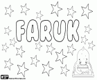 Faruk, Фарук, турецкое имя для ребенка, вариант транскрипции арабское имя Faruq