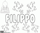 Filippo, Филиппо, итальянское имя для мальчика, производным от имени древнего греческого Philippos, который означает друг лошадей