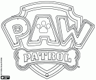 Оригинал на английском языке по анимации серия Paw Patrol, Щенячий патруль логотип