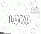 Luka, Лука, имя для ребенка греческого происхождения, полученных от Loukas. Luka, имя во многих славянских языках как Русский, Лука