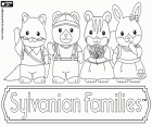 Sylvanian Families, четыре статуэтки из коллекции антропоморфных животных. Эти фигурки являются японской компании Epoch
