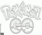 Логотип Pokémon GO, приключения видеоигра, основанная на технологиях дополненной реальности. Это free-to-play игры для iOS и Android. Игра состоит в поиск и захват покемоны, что находятся скрытые в реальном мире