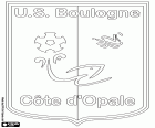 Эмблема Union Sportive de Boulogne Côte d'Opale, US Boulogne, ЮС Булонь, футбольный клуб из Булонь, города Пас-де-Кале на севере Франции