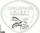 Логотип союза спортивного Луаре Орлеан футбол, US Орлеан, Union sportive Orleans Loiret football, футбольный клуб из города Орлеан столицы Луаре и французского региона центр-Валь-де-Луар