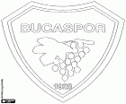 Эмблема Буджаспор, Bucaspor Kulübü, футбольный клуб со штаб-квартирой в городе Измир, митрополит город на крайнем западе Анатолии, третий город более населённый из Турции