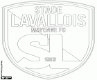 Эмблема Стад Лаваль ФК, Stade Lavallois Mayenne Football Club, футбольный клуб Лаваль, город в Западной Франции и столица департамента Майен