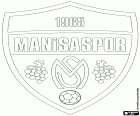 Знак Манисаспор, Manisa Spor Kulübü, футбольный клуб со штаб-квартирой в Manisa, большой город Эгейского региона на западе Турции, столица провинции с тем же именем