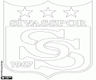 Знак Sivasspor Kulübü, Сиваспор, спортивный клуб, базирующийся в Сивас, город в Центральной Анатолии, столица провинции с тем же именем в центре Турции