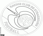 Щит гоночный клуб Страсбург Эльзас, Страсбург, Racing Club Strasbourg Alsace, футбольный клуб базирующийся в Страсбурге, большой город Alsace граничит с Германией, место Европейского парламента