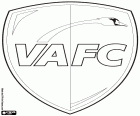 Эмблема Валансьен футбольный клуб, Valenciennes Football Club, VAFC, футбольный клуб базируется в Валансьен, город на севере Франции недалеко от границы с Бельгией