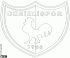 Эмблема Денизлиспор, Denizlispor Kulübü, спортивный клуб базирующийся в Денизли, город Эгейского региона, столица провинции Денизли в Юго-Западной Анатолии, Турция
