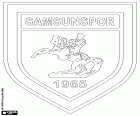 Логотип Самсунспор, Samsunspor Kulübü Derneği, футбольный клуб Самсун, город с большим портом в Черном море, столица провинции Самсун на северном побережье Турции
