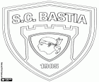 Знак Cпортивного Κлуба де Бастия, Sporting Club de Bastia, футбольный клуб базируется в городе Бастия, город, расположенный на севере острова Корсика