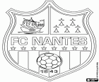 Логотип Футбольный Клуб Нант, Football Club de Nantes, футбольный клуб из города Нант, в столице региона Луары, на западе Франции