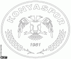 Эмблема Коньяспор, Atiker Konyaspor Kulübü, спортивный клуб со штаб-квартирой в Konya, большой город региона Центральной Анатолии и столица провинции такого же имени