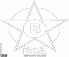 Эмблема Боа, Boa Esporte Clube, спортивный клуб с головным офисом в Варжинья, муниципалитет штата Минас-Жерайс, Юго-Восточной Бразилии