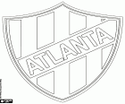 Эмблема клуба Атлетико Атланта, Club Atlético Atlanta, спортивный клуб Буэнос-Айрес, расположен в районе Вилла Креспо, с прозвище Лос Bohemios, Богема